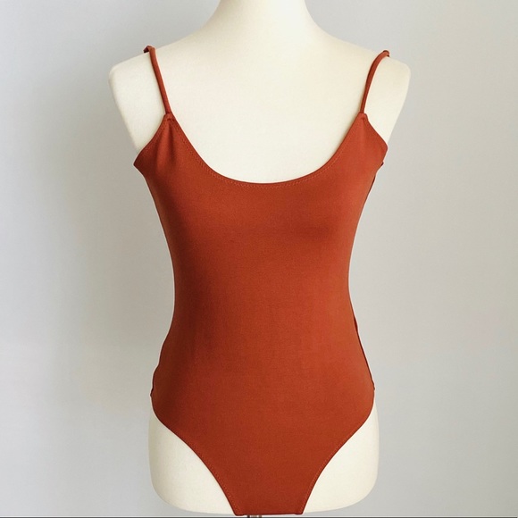 Dance & Marvel Tops - Dance & Marvel Burnt Orange Bodysuit Size Small